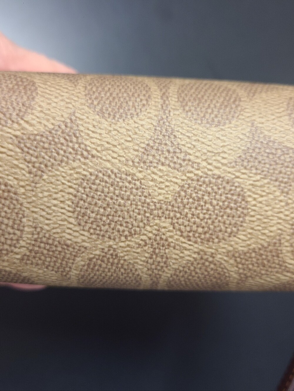 Coach Tan and Brown Signature Canvas Pouch Wristlet NWT - Picture 6 of 9